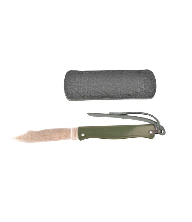 M.C.Cognet Douk-Douk klein rvs met etui  groen