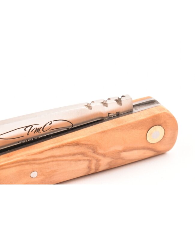 TMC zakmes 'Tip' - olijfhout