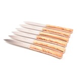TMC 6 steakmessen 'Zen' - olijfhout