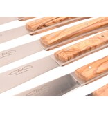 TMC 6 steakmessen 'Zen' - olijfhout