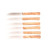 TMC 6 steakmessen 'Zen' - olijfhout