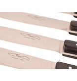 TMC 6 steakmessen 'Zen' - ebbenhout