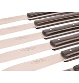TMC 6 steakmessen 'Zen' - ebbenhout