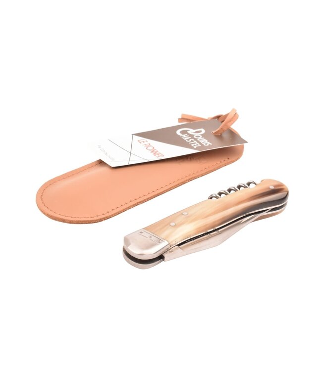 Goyon-Chazeau Le Pionnier 10cm punthoorn - met kurkentrekker