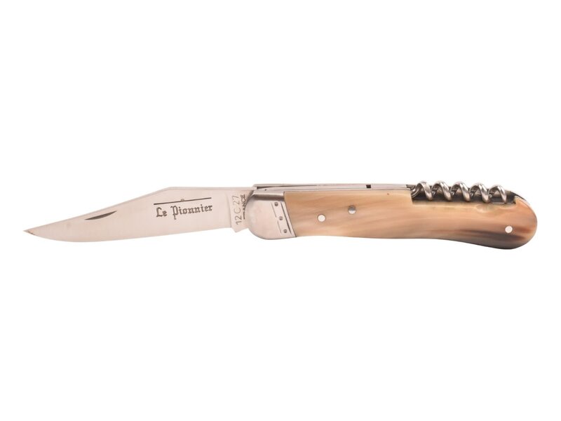 Goyon-Chazeau Le Pionnier 10cm punthoorn - met kurkentrekker