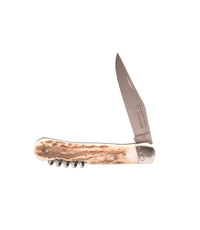 Goyon-Chazeau Le Pionnier 10cm hertshoorn - met kurkentrekker