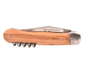 Goyon-Chazeau Le Pionnier 10cm olijfhout - met kurkentrekker