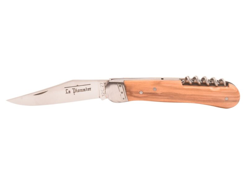 Goyon-Chazeau Le Pionnier 10cm olijfhout - met kurkentrekker