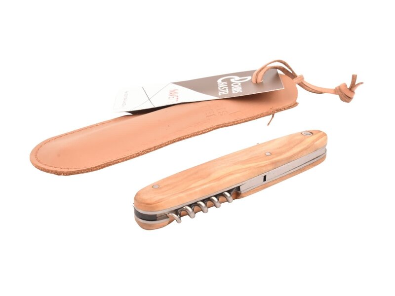 Goyon-Chazeau Navette 10cm olijfhout - plein manche - kurkentrekker