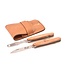 Goyon-Chazeau Navette picknickset met mes en vork - olijfhout