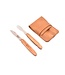 Goyon-Chazeau Navette picknickset met mes en vork - olijfhout