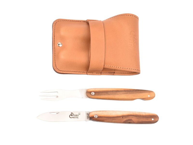 Goyon-Chazeau Navette picknickset met mes en vork - pistache