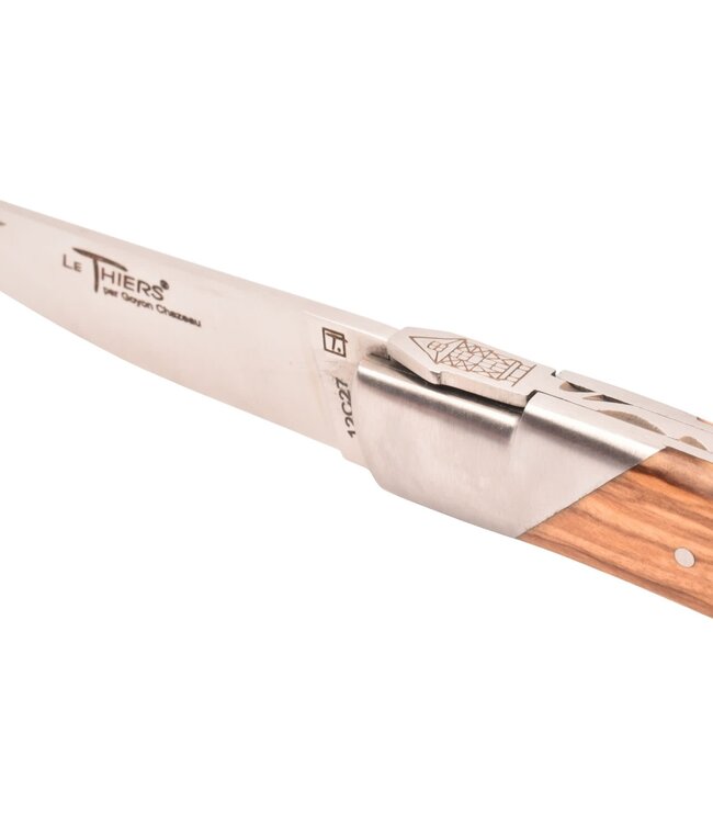 Goyon-Chazeau Le Thiers Pirou 12cm olijfhout - 1 eindstuk