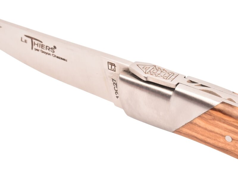 Goyon-Chazeau Le Thiers Pirou 12cm olijfhout - 1 eindstuk