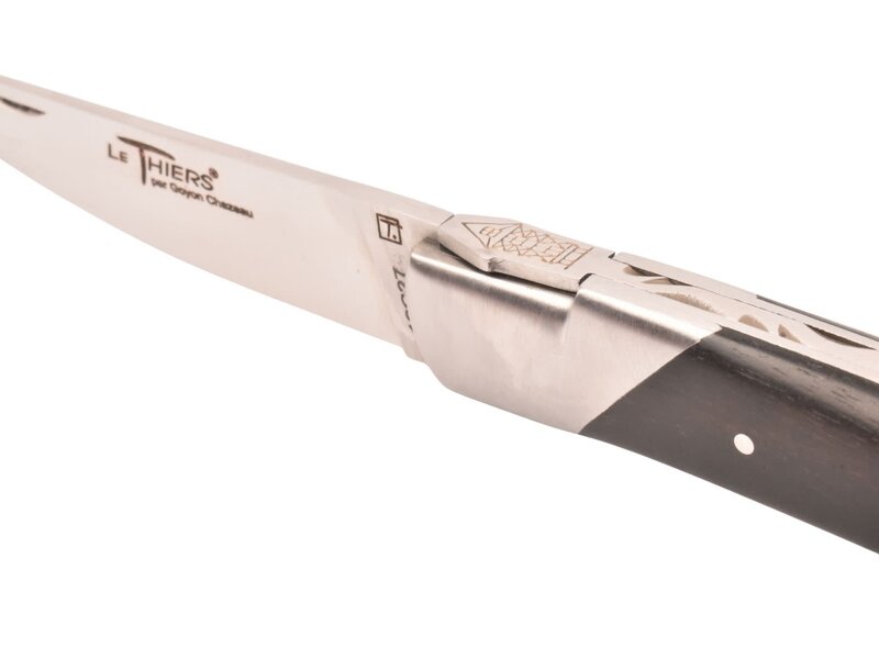 Goyon-Chazeau Le Thiers Pirou 12cm ebbenhout - 1 eindstuk