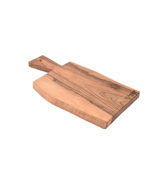 Laguiole en Aubrac plank in notelaar met handvat - S - 39,5x15cm (lxb)