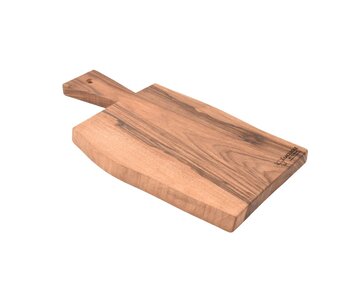 Laguiole en Aubrac plank in notelaar met handvat - S - 39,5x15cm (lxb)