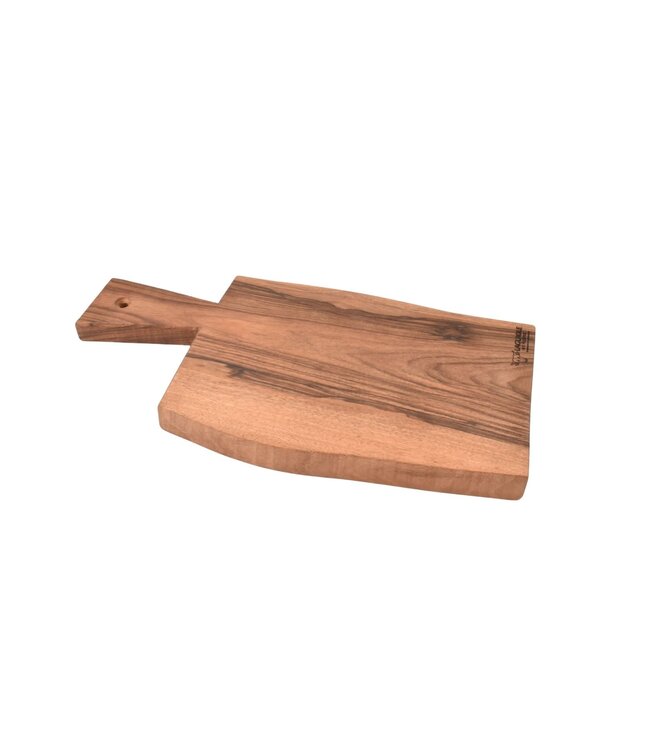 Laguiole en Aubrac plank in notelaar met handvat - S - 39,5x15cm (lxb)