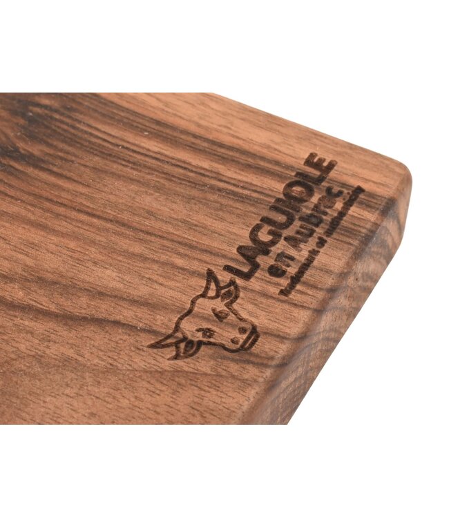 Laguiole en Aubrac plank in notelaar met handvat - S - 39,5x15cm (lxb)