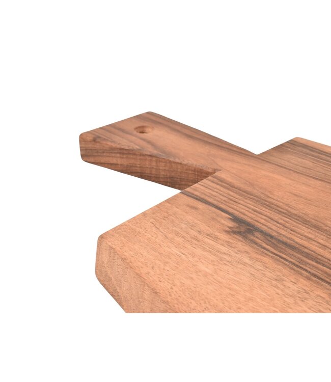 Laguiole en Aubrac plank in notelaar met handvat - S - 39,5x15cm (lxb)