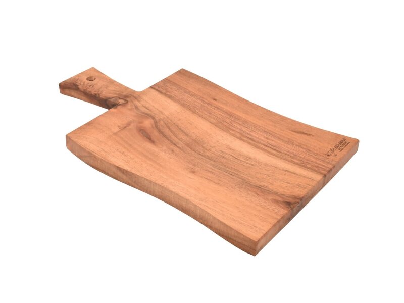 Laguiole en Aubrac plank in notelaar met handvat - M - 34x24cm (lxb)