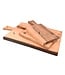 Laguiole en Aubrac plank in notelaar met handvat - M - 34x24cm (lxb)