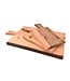 Laguiole en Aubrac plank in notelaar met handvat - M - 34x24cm (lxb)
