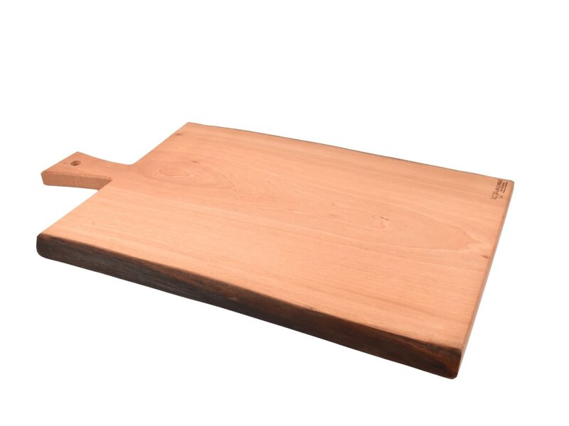 Laguiole en Aubrac plank in notelaar met handvat - L - 60x35cm (lxb)