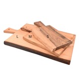 Laguiole en Aubrac plank in notelaar met handvat - L - 60x35cm (lxb)
