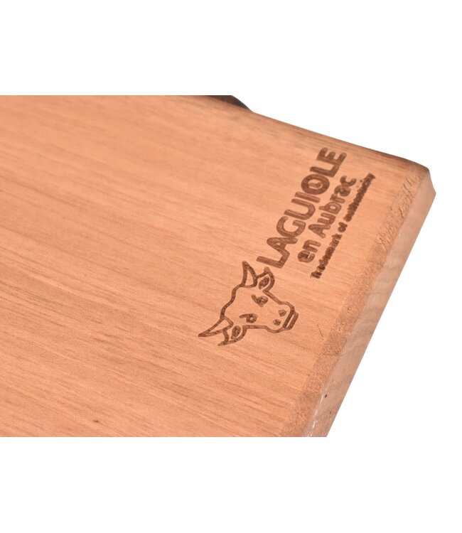 Laguiole en Aubrac plank in notelaar met handvat - L - 60x35cm (lxb)