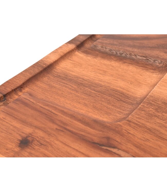 Laguiole en Aubrac vleesplank in acai met sapgeul  - 44x30cm (lxb)