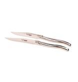 Laguiole en Aubrac 2 steakmessen rvs - glanzend