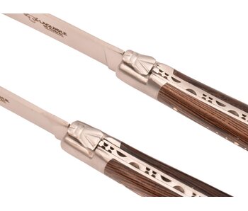 Laguiole en Aubrac 2 steakmessen wenge - mat
