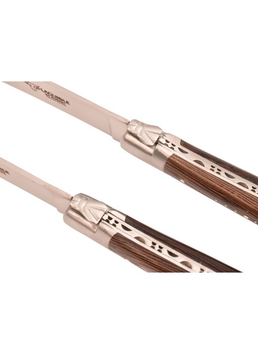 Laguiole en Aubrac 2 steakmessen wenge - mat
