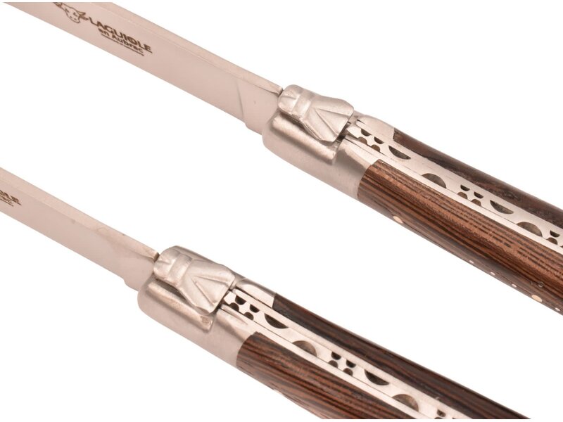 Laguiole en Aubrac 2 steakmessen wenge - mat