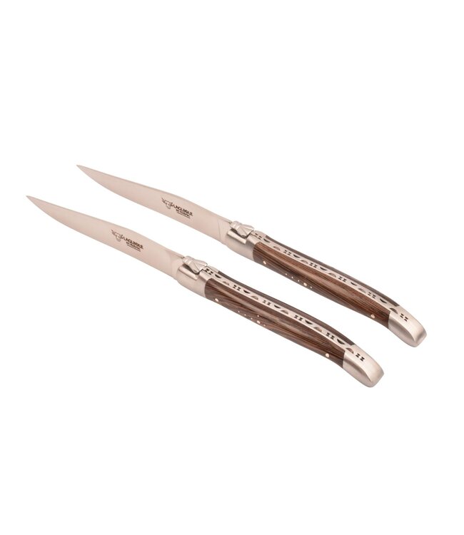 Laguiole en Aubrac 2 steakmessen wenge - mat