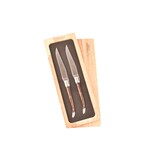 Laguiole en Aubrac 2 steakmessen wenge - mat