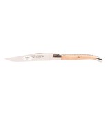 Laguiole en Aubrac 6 steakmessen berk naturel - glanzend