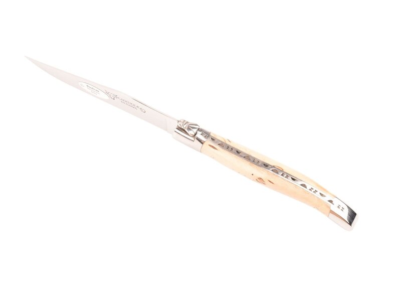 Laguiole en Aubrac 6 steakmessen berk naturel - glanzend