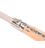 Laguiole en Aubrac 6 steakmessen berk naturel - glanzend