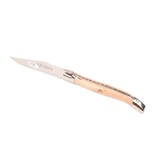 Laguiole en Aubrac 6 steakmessen berk naturel - glanzend
