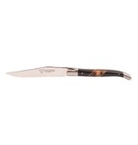 Laguiole en Aubrac 6 steakmessen diverse houtsoorten/paperstone - mat