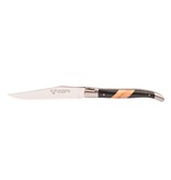 Laguiole en Aubrac 6 steakmessen diverse houtsoorten/paperstone - mat