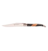 Laguiole en Aubrac 6 steakmessen diverse houtsoorten/paperstone - mat
