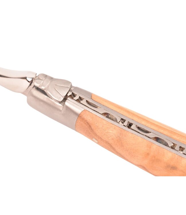 Laguiole en Aubrac 6 vorken olijfhout - mat