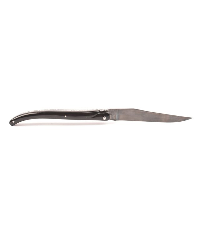 Laguiole en Aubrac 14cm buffel - carbonstaal - plein manche
