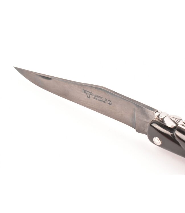 Laguiole en Aubrac 14cm buffel - carbonstaal - plein manche
