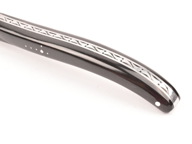 Laguiole en Aubrac 14cm buffel - carbonstaal - plein manche