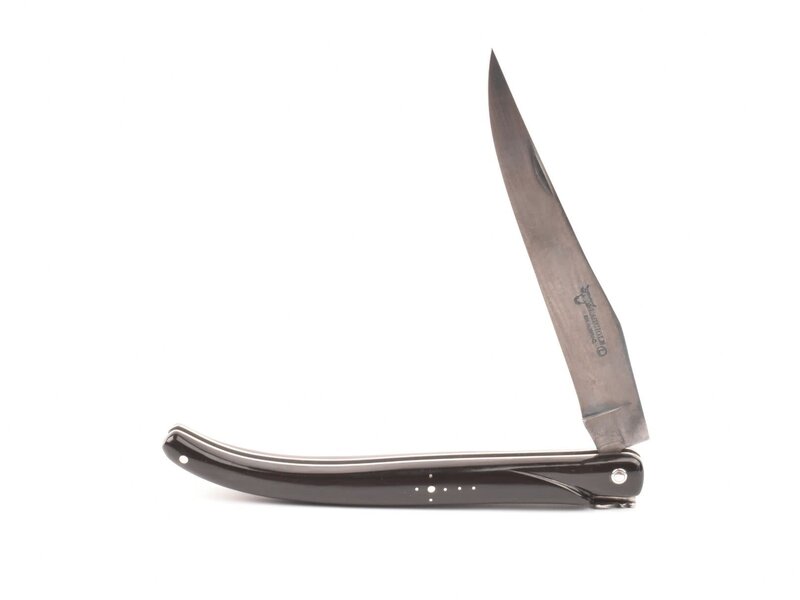 Laguiole en Aubrac 14cm buffel - carbonstaal - plein manche