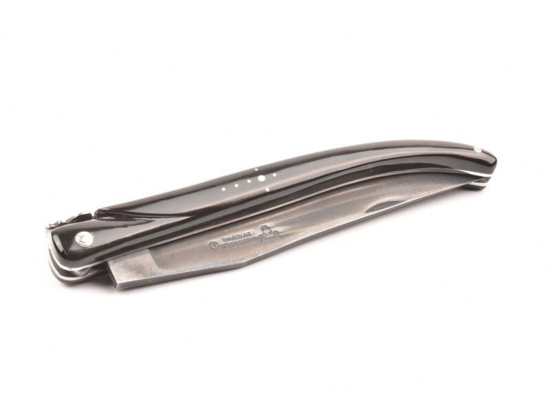 Laguiole en Aubrac 14cm buffel - carbonstaal - plein manche
